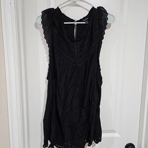 Torrid Black Eyelet Sleeveless Top